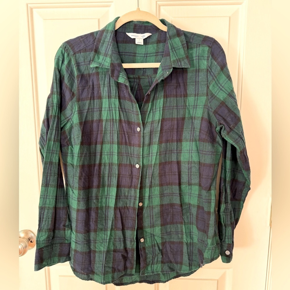 OLD NAVY The Classic Flannel Shirt, Large